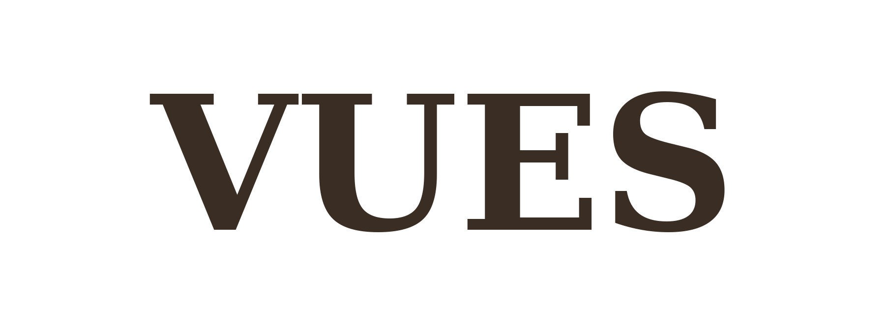 vues logo brown